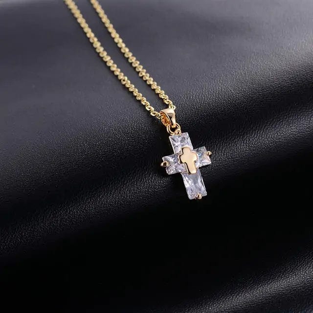 Cross Pendant Necklace and Earrings