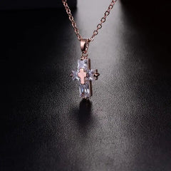 Cross Pendant Necklace and Earrings