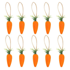 10pcs Carrot Happy Easter Disposable Tableware