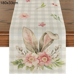 180cm table runner 1 / as picture Easter Rabbit Table Runner