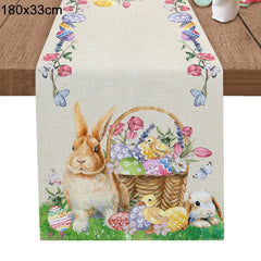 180cm table runner 3 / as picture Easter Rabbit Table Runner