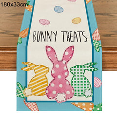 180cm table runner 4 / as picture Easter Rabbit Table Runner