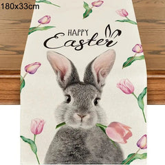 180cm table runner 6 / as picture Easter Rabbit Table Runner