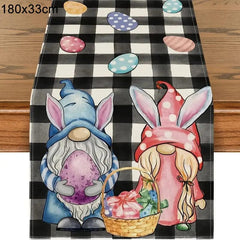 180cm table runner 9 / as picture Easter Rabbit Table Runner