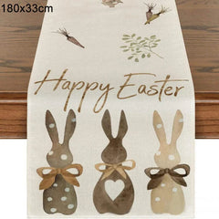 180cm table runner / as picture Easter Rabbit Table Runner