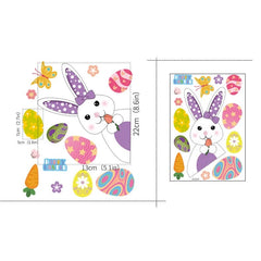 1pcs stickers C Happy Easter Window Stickers