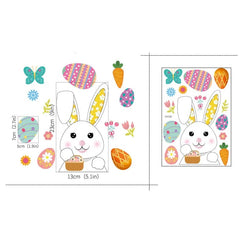 1pcs stickers E Happy Easter Window Stickers