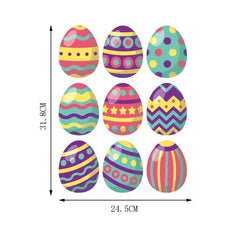 1pcs stickers M Happy Easter Window Stickers