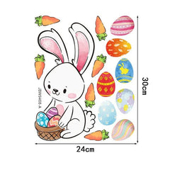 1pcs stickers P Happy Easter Window Stickers