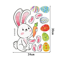 1pcs stickers Q Happy Easter Window Stickers