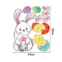 1pcs stickers R Happy Easter Window Stickers