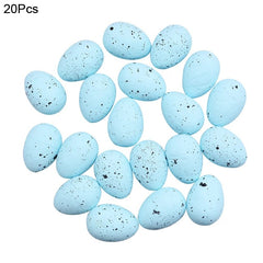 20pcs-Blue / 2x3cm Colorful Foam Easter Eggs - 2x3cm