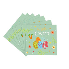 20pcs paper Happy Easter Disposable Tableware