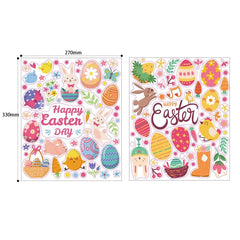 2sheets Sticker Happy Easter Window Stickers