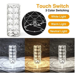 3 Color USB Charging / L Romantic Diamond Lamp