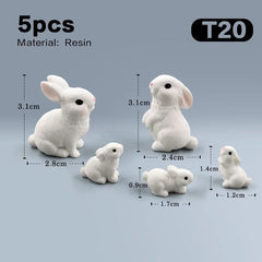 5pcs Rabbit-T20 Easter Rabbit Figurines