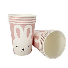 8pcs cup F Happy Easter Disposable Tableware