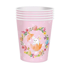 8pcs cup Happy Easter Disposable Tableware