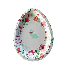 8pcs plate C Happy Easter Disposable Tableware