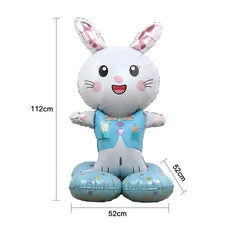 as the picture / Blue Easter Foil Inflatable Bunny Balloon