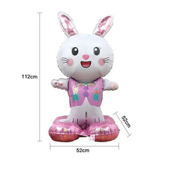 as the picture / Pink Easter Foil Inflatable Bunny Balloon