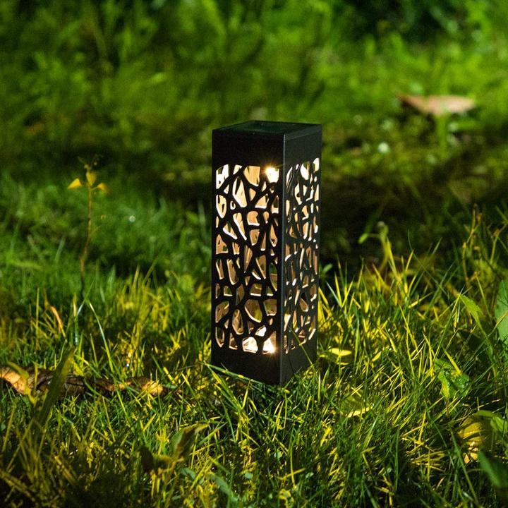 Black Solar Vintage Garden Light