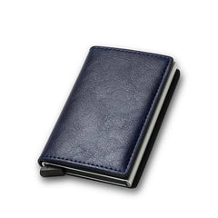 Blue Men's Leather Wallet