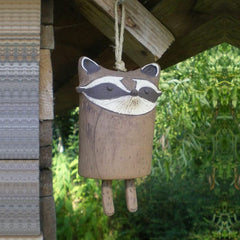 Brown / D-Red panda Vintage Animal Bell Wind Chimes