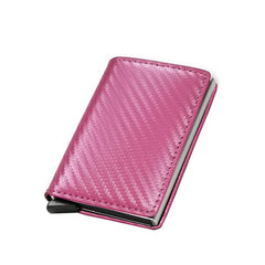 Carbon Pink Men's Leather Wallet