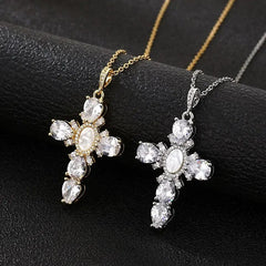 Crystal Cross Necklace