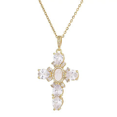 Crystal Cross Necklace