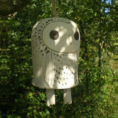 Dirty White / A-Owl Vintage Animal Bell Wind Chimes