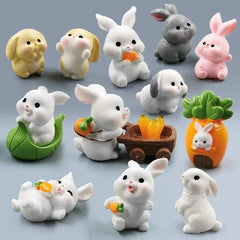 Easter Rabbit Figurines