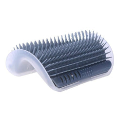 Gray Cat Self Groomer Corner Brush