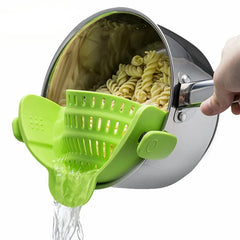 Green Silicone Pot Strainer