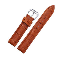 Light brown / 24mm Leather Watch Strap