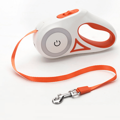 Orange / 3M Led Lights Dog Leash