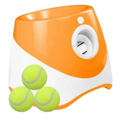 Orange Rechargeable Automatic Ball Launcher for Dogs