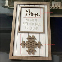 Personalized Puzzle Sign for Mom