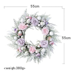 Pink Purple Home Easter Wreath Door Decoration