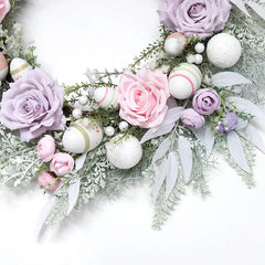 Pink Purple Home Easter Wreath Door Decoration