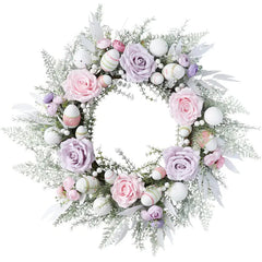 Pink Purple Home Easter Wreath Door Decoration