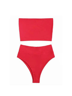 Red / S Summer Bikini Set