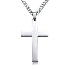 Silver 1 Cross Necklace