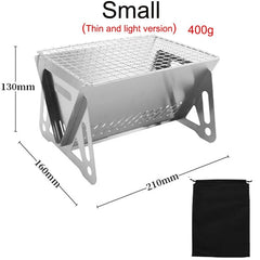 Small Thin With Bag Portable Folding Barbecue Grill