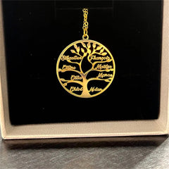 style 1 / United States / 45cm Personalized Tree Of Life Necklace Gift for Mom or Grandmother