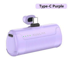 Type-C Purple Mini Power Bank