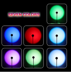 USB Seven Colors Sunset Lamp