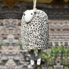 White / F-Sheep Vintage Animal Bell Wind Chimes