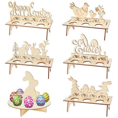 Wooden Easter Egg Holder Shelves